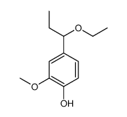 4-(1-ethoxypropyl)-2-methoxyphenol Structure