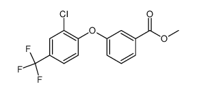 methyl 3-(2-chloro-4-trifluoromethylphenoxy)benzoate结构式