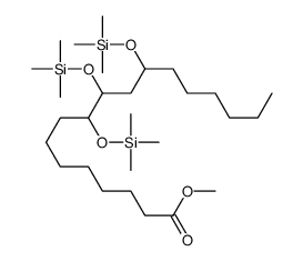 methyl 9,10,12-tris(trimethylsilyloxy)octadecanoate Structure