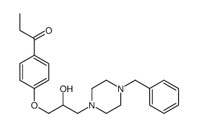 1-[4-[3-(4-benzylpiperazin-1-yl)-2-hydroxypropoxy]phenyl]propan-1-one结构式