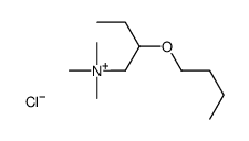 2-butoxybutyl(trimethyl)azanium,chloride Structure