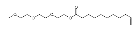 2-[2-(2-methoxyethoxy)ethoxy]ethyl undec-10-enoate结构式