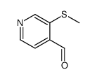 4-Pyridinecarboxaldehyde, 3-(methylthio)- (9CI) Structure