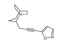 5-[3-(1-azabicyclo[3.2.2]nonan-2-yl)prop-1-ynyl]-1,2-oxazole结构式