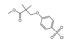 3-(4-chlorosulfonyl-phenoxy)-2,2-dimethyl-propionic acid methyl ester结构式