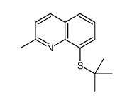 8-tert-butylsulfanyl-2-methylquinoline Structure