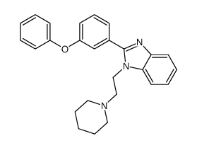 2-(3-phenoxyphenyl)-1-(2-piperidin-1-ylethyl)benzimidazole Structure