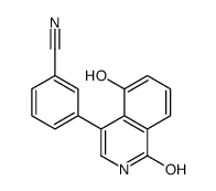 3-(5-hydroxy-1-oxo-2H-isoquinolin-4-yl)benzonitrile结构式