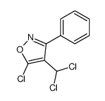 5-CHLORO-4-(CHLOROMETHYL)-3-PHENYLISOXAZOLE结构式