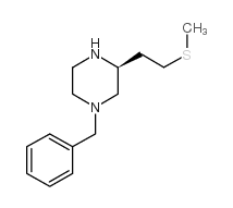(S)-1-苄基-3-[2-(甲硫基)乙基]哌嗪结构式