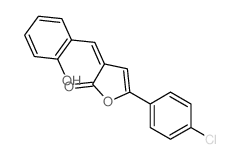 5-(4-chlorophenyl)-3-[(2-hydroxyphenyl)methylidene]furan-2-one结构式