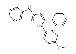 3-((4-methoxyphenyl)amino)-N,3-diphenylacrylamide结构式