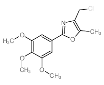 4-(Chloromethyl)-5-methyl-2-(3,4,5-trimethoxyphenyl)-1,3-oxazole picture