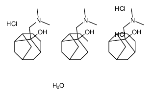 N,N-Dimethyl-4-hydroxy-4-protoadamantanemethanamine hydrochloride hydrate结构式