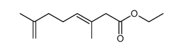 (E)-Ethyl-3,7-dimethyl-3,7-octadienoat结构式