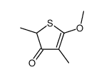 5-methoxy-2,4-dimethylthiophen-3-one结构式