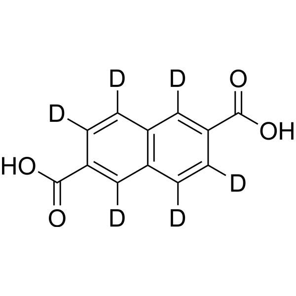 Naphthalene-2,6-dicarboxylic acid-d6 Structure
