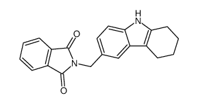 N-(5,6,7,8-tetrahydro-carbazol-3-ylmethyl)-phthalimide结构式