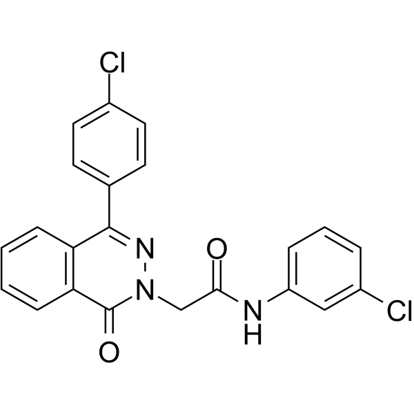 N-(3-Chlorophenyl)-2-(4-(4-chlorophenyl)-1-oxophthalazin-2(1H)-yl)acetamide Structure