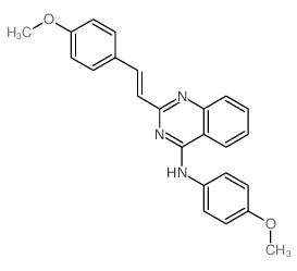 4-Quinazolinamine,N-(4-methoxyphenyl)-2-[2-(4-methoxyphenyl)ethenyl]- picture