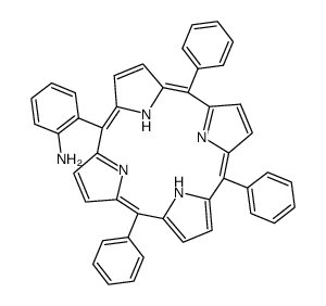meso-mono(β-o-aminophenyl)triphenylporphyrin结构式