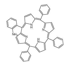 meso-mono(β-o-aminophenyl)triphenylporphyrin Structure