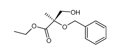 (R)-ethyl 2-(benzyloxy)-2-methyl-3-hydroxypropionate Structure