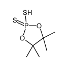 4,4,5,5-tetramethyl-2-sulfanyl-2-sulfanylidene-1,3,2λ5-dioxaphospholane结构式