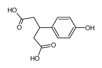 3-(4-hydroxyphenyl)pentanedioic acid Structure