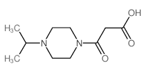 3-(4-ISO-PROPYL-PIPERAZIN-1-YL)-3-OXO-PROPIONIC ACID structure