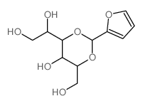 1-[2-(furan-2-yl)-5-hydroxy-6-(hydroxymethyl)-1,3-dioxan-4-yl]ethane-1,2-diol结构式