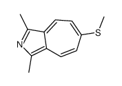1,3-dimethyl-6-methylsulfanylcyclohepta[c]pyrrole Structure