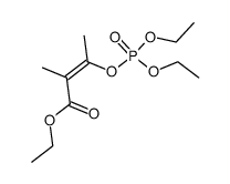 ethyl (Z)-3-((diethoxyphosphoryl)oxy)-2-methylbut-2-enoate Structure