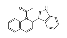 1-acetyl-2-indol-3-yl-1,2-dihydro-quinoline Structure