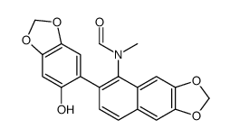 N-[6-(6-Hydroxy-1,3-benzodioxol-5-yl)naphtho[2,3-d]-1,3-dioxol-5-yl]-N-methylformamide结构式