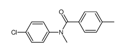 N-(4-chlorophenyl)-N,4-dimethylbenzamide结构式