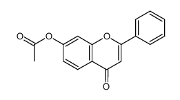 4-oxo-2-phenyl-4H-chromen-7-yl acetate Structure