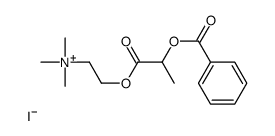 2-(2-benzoyloxypropanoyloxy)ethyl-trimethylazanium,iodide结构式