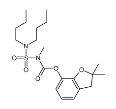 (2,2-dimethyl-3H-1-benzofuran-7-yl) N-(dibutylsulfamoyl)-N-methylcarbamate Structure