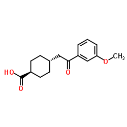 trans-4-[2-(3-Methoxyphenyl)-2-oxoethyl]cyclohexanecarboxylic acid图片