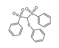 Bis(phenylsulfonyl)(phenylthio)methane结构式