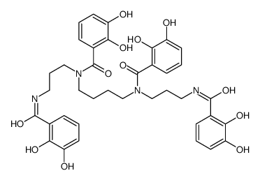 N,N',N'',N'''-tetra(2,3-dihydroxybenzoyl)spermine structure