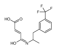 3-[[α-Methyl-m-(trifluoromethyl)phenethyl]carbamoyl]propenoic acid Structure