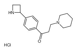 1-[4-(azetidin-2-yl)phenyl]-3-piperidin-1-ylpropan-1-one,hydrochloride结构式