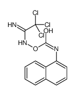 1-Naphthalenecarbamic acid (2,2,2-trichloroacetimidoylamino) ester Structure