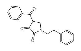 4-benzoyl-1-phenethyl-pyrrolidine-2,3-dione结构式