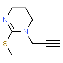 Pyrimidine, 1,4,5,6-tetrahydro-2-(methylthio)-1-(2-propynyl)- (9CI)结构式