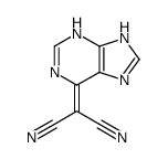 2-(1,7-dihydropurin-6-ylidene)propanedinitrile结构式