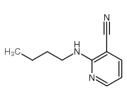 3-氰基-2-(N-丁氨基)吡啶结构式
