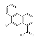 1-Phenanthrenecarboxylicacid, 9-bromo- Structure